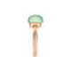 BIGLI Mini Sweety - 18kt rose gouden ring met limoenkwarts, groene aventurijn, parelmoer 6ct en diamant 0.02ct - 23320