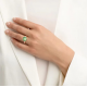 BIGLI Mini Sweety - 18kt rose gouden ring met limoenkwarts, groene aventurijn, parelmoer 6ct en diamant 0.02ct - 23320