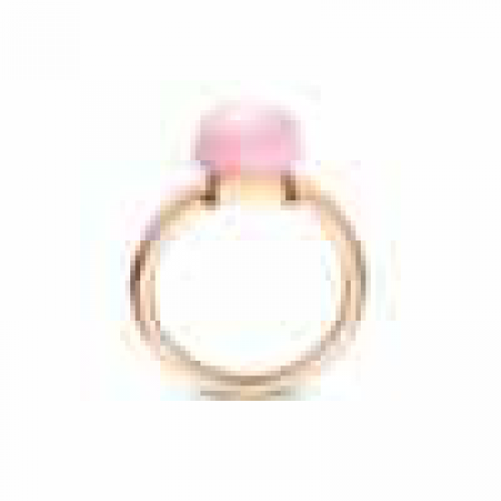 BIGLI Mini Sweety - 18kt rose gouden ring met robijn roze kwarts + parelmoer 6ct en diamant 0.02ct - 23325