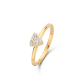 ONE MORE 18KT GEEL GOUDEN RING MET BRILJANT 0.11ct - 23329