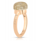 BIGLI Mini Sweety - 18kt rose gouden ring met ruptielkwarts + parelmoer 6ct en diamant 0.02ct - 23339