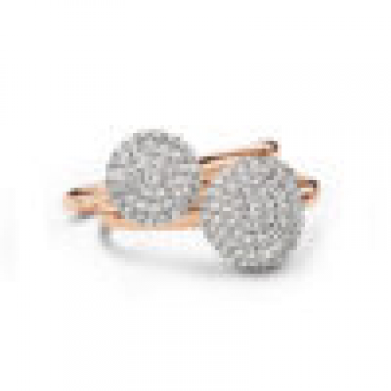 BIGLI Mini Leaves - 18kt bicolor gouden ring met diamant 0.38ct - 23385