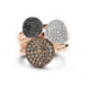 BIGLI Mini Leaves - 18kt bicolor gouden ring met diamant 0.38ct - 23385