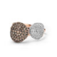 BIGLI Mini Leaves - 18kt bicolor gouden ring met diamant 0.38ct - 23385