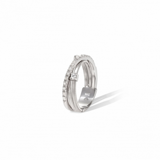 MARCO BICEGO Goa - 18kt witgouden ring met briljanten 0.19ct - 23435