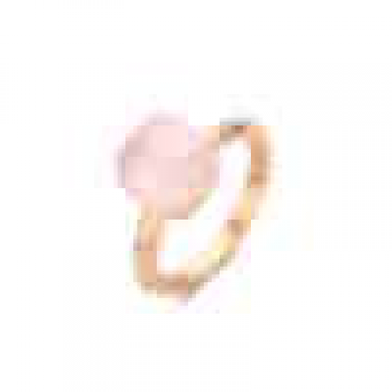 BIGLI Mini Sweety - 18kt rose gouden ring met robijn roze kwarts + parelmoer 6ct en diamant 0.02ct - 23468