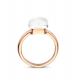 BIGLI Mini Sweety - 18kt rose gouden ring met bergkristal diamant 0.02ct - 23469
