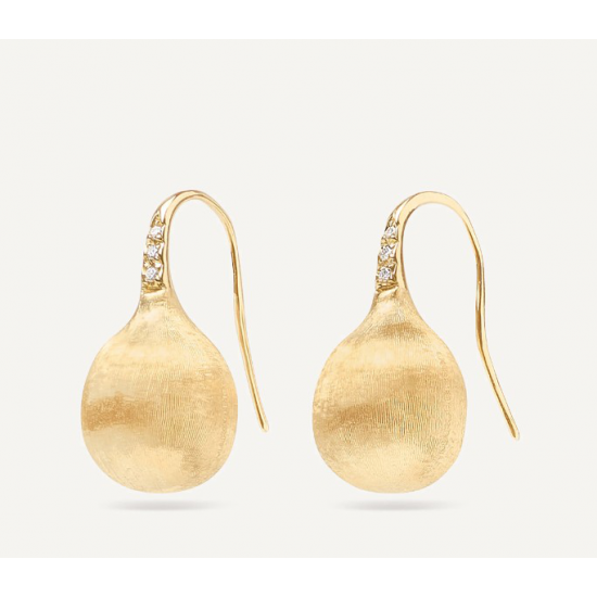 MARCO BICEGO Africa - 18kt geel gouden oorringen met diamantjes 0.05ct - 23477