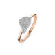 BIGLI Mini Leaves - 18kt bicolor gouden ring met diamant 0.22ct - 23522