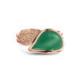 BIGLI Mini Leaves - 18kt rose gouden ring met bruine diamant 0.22ct - 23525