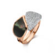 BIGLI Mini Leaves - 18kt bicolor gouden ring met diamant 0.45ct - 23526