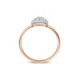 BIGLI Mini Leaves - 18kt bicolor gouden ring met diamant 0.27ct - 23527