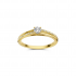 DULCI NEA - 18kt geel gouden ring met briljant 0.26ct - 23758