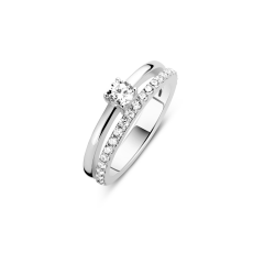 NAIOMY zilveren ring met zircoon - 23935