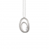 Annamaria Cammilli Dune - 18kt witgouden halsketting met hanger en diamant 0.12ct - 2372