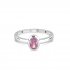 SWING JEWELS - 18kt witgouden ring met roze zirconium - 2531
