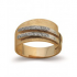 18kt bicolore gouden ring met zirconium - 2855