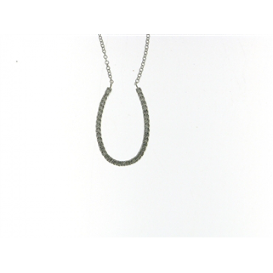 18kt gouden ketting met hanger (briljant 0.19ct) - 2936