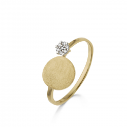 18kt bicolor gouden ring met diamant 0.035ct - 3023