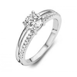 Silver Rose - zilveren ring met zirconium - 3409