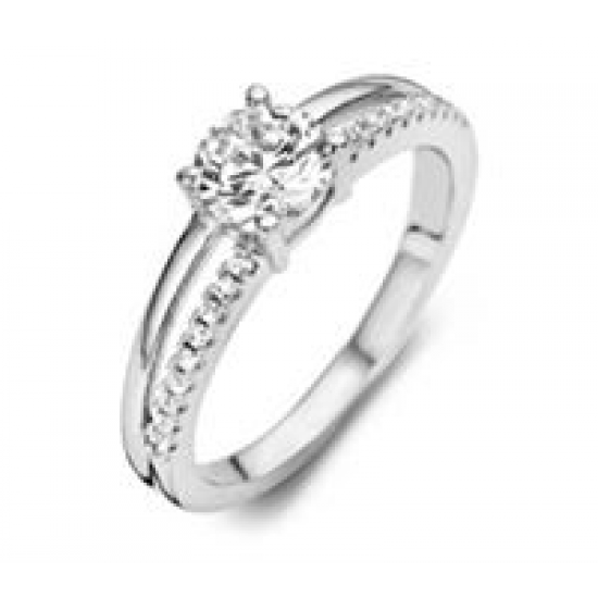 Silver Rose - zilveren ring met zirconium - 3409