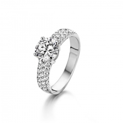 NAIOMY zilveren ring met zirconium - 4388