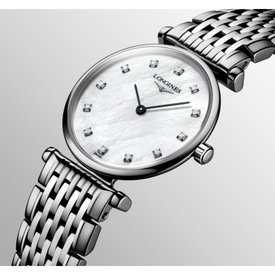 LONGINES La Grande Classique dames uurwerk met briljanten 0.048ct - 4800