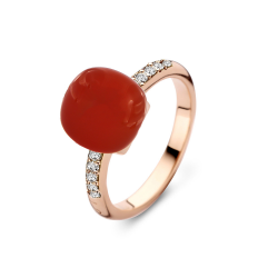 Bigli 18kt rose gouden Mini sweety ring - 4832