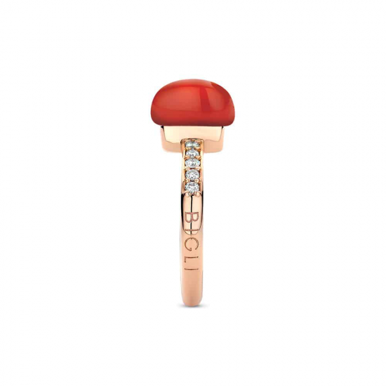 Bigli 18kt rose gouden Mini sweety ring - 4832
