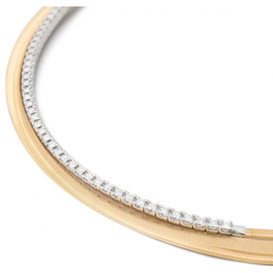 MARCO BICEGO MASAI 18kt wit gouden collier met briljant 1.32ct - 5110