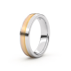 Tessina Staal + 18kt gouden trouwring en diamant - 5123