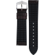 HIRSCH James leder/silicone band 20mm - 5128