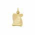 18kt geelgouden horoscoop hanger - waterman - 5242