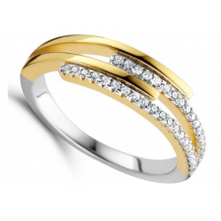 SILVER ROSE - zilveren ring met zirconium - 5418