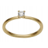 18t geelgouden ring met briljant 0.15ct - 5467