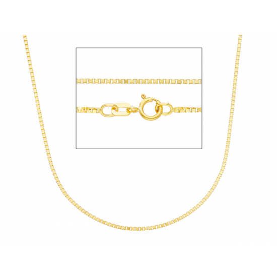 18KT geelgouden venitien halsketting 50cm - 5483