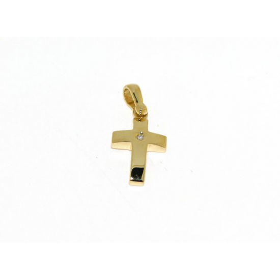 18kt geelgouden hanger - kruisje - 5484