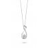 DULCI NEA - 18 kt witgouden hanger met diamant (0.28 ct.) - 6517