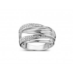 DULCI NEA - 18 kt witgouden ring met diamant (0.37 ct.) - 6519