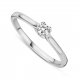 DULCI NEA - 18kt witgouden solitaire ring met briljant 0.09ct - 6528