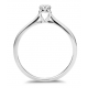 DULCI NEA - 18kt witgouden solitaire ring met briljant 0.09ct - 6528