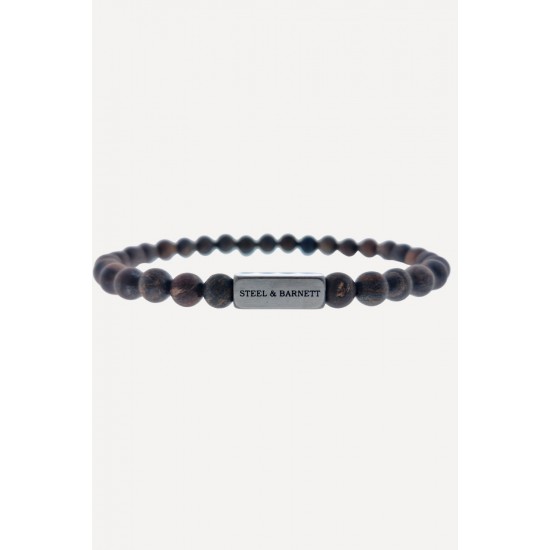 STEEL & BARNETT stone bracelet - Bronzite - 6594