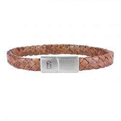STEEL & BARNETT leather bracelet - Caramel - 6647
