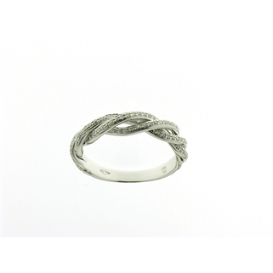 18kt witgouden ring met diamant 0.38ct - 7207