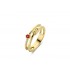 NAIOMY MOMENTS goldplated ring met 2 kleurstenen - 7265