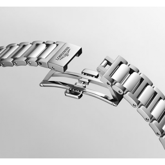 LONGINES Conquest dames uurwerk met briljant 0.44ct - 7737