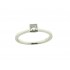 18kt wit gouden solitair ring met diamant 0.31ct - 10100