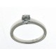18kt wit gouden solitair ring met zirconium - 10101