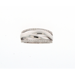 18KT WIT GOUDEN RING MET BRILJANT 0.27ct - 10148