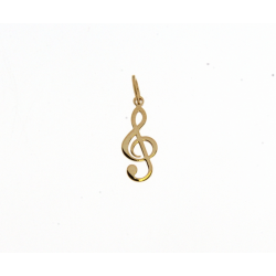 18kt GOUDEN HANGER - solsleutel - 10913